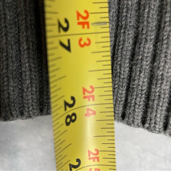 CK Calvin Klein Mens Gray Full Zip Knit Sweater Size L Acadamia Preppy Career - Picture 7 of 7